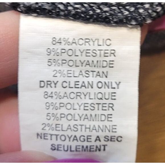 🖤 Trina Turk Stretch Jersey Sweatshirt Sweater – Women’s S – Gray/Black/White - Picture 9 of 10